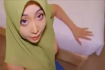 Ukhti Hijab Hijau Tante Cantik Pasrah Kasur